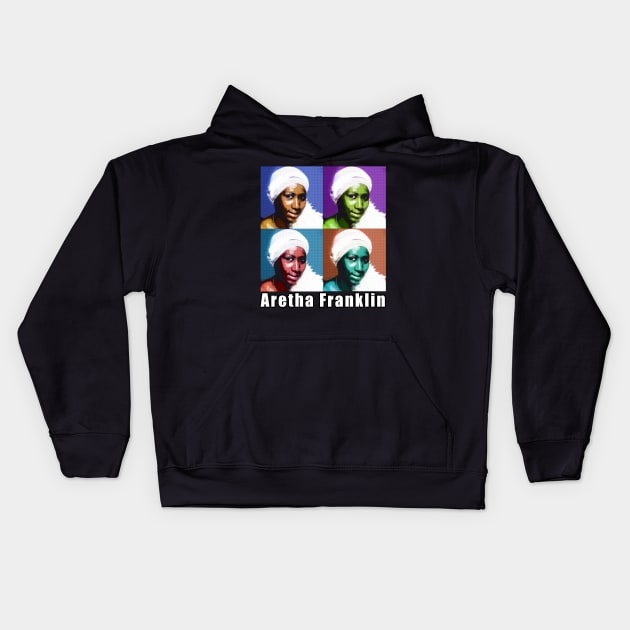 Feel the Soul Aretha's Timeless Music Tee Kids Hoodie by Doc Gibby